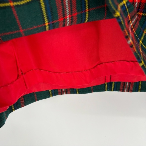 Vintage Pendleton Virgin Wool Red Green Plaid Holiday Festive Vest - Picture 8 of 15